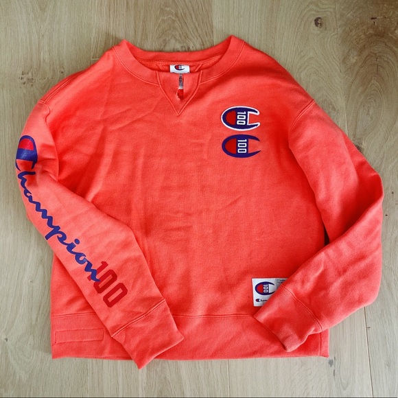 champion coral sweatshirt